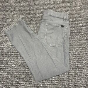 Jachs NY Mens Pants 34x30 Gray Stretch 5 Pocket Straight Leg Casual